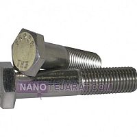 پیچ شش گوش استنلس استیل 304 تمام دنده پیچ شش گوش استنلس استیل 304 تمام دنده